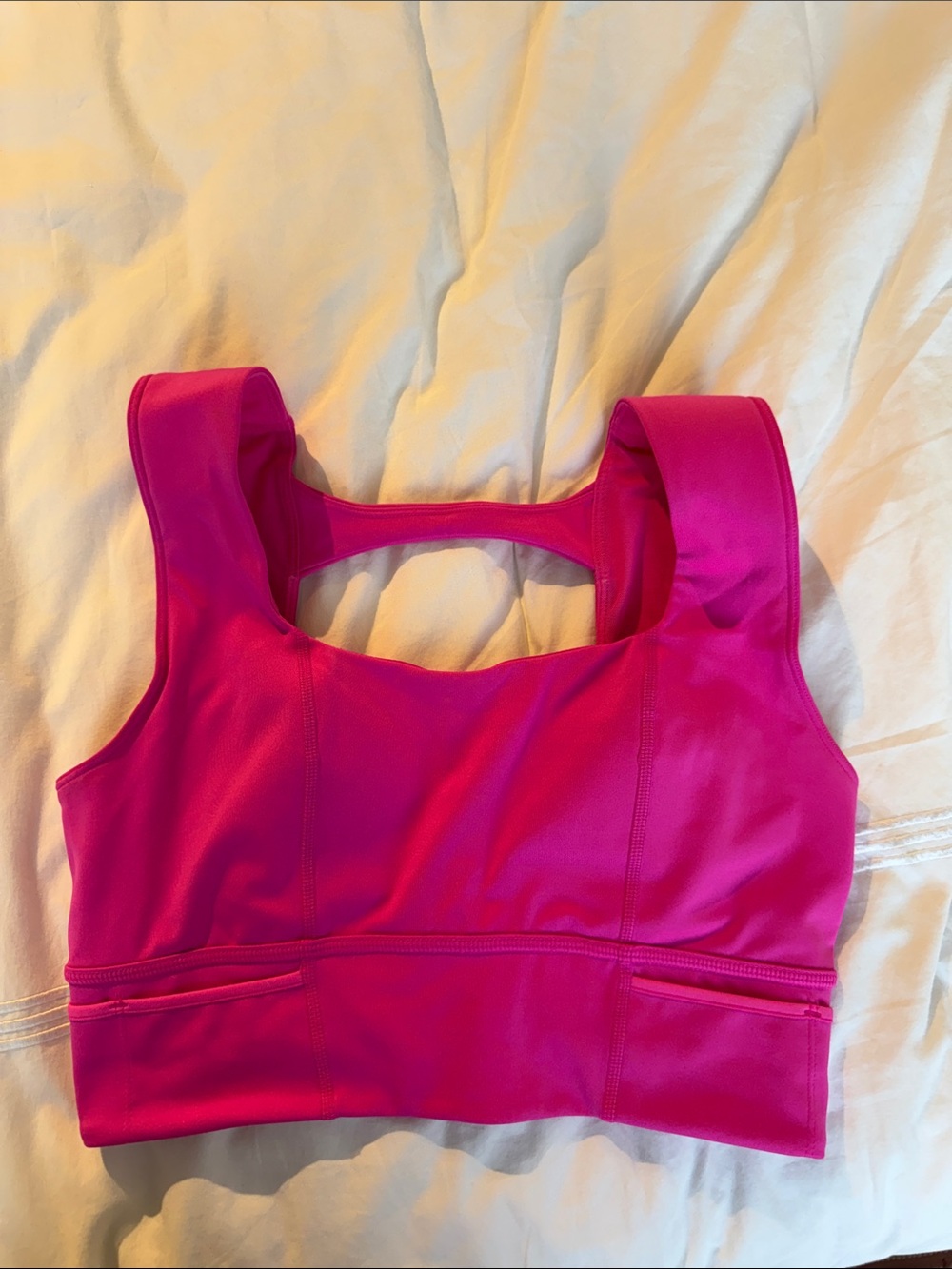 Free People Movement Bright Pink Sports Bra Racerback